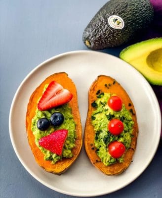 Avocados Berries and Sweet Potatoes