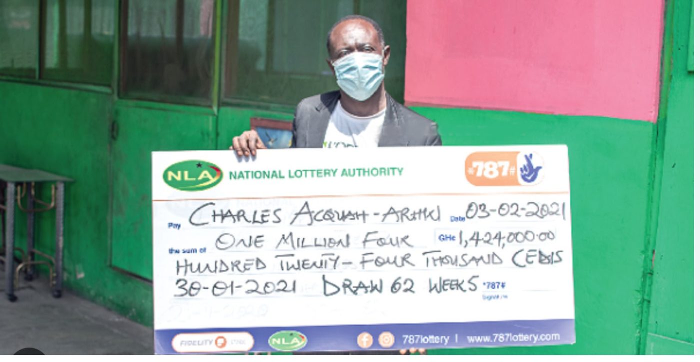 Graphic Marketer Wins Record-Breaking GHc 1.42 Million in NLA Lottery￼