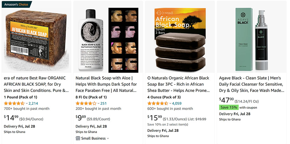natural ingredients for black skin