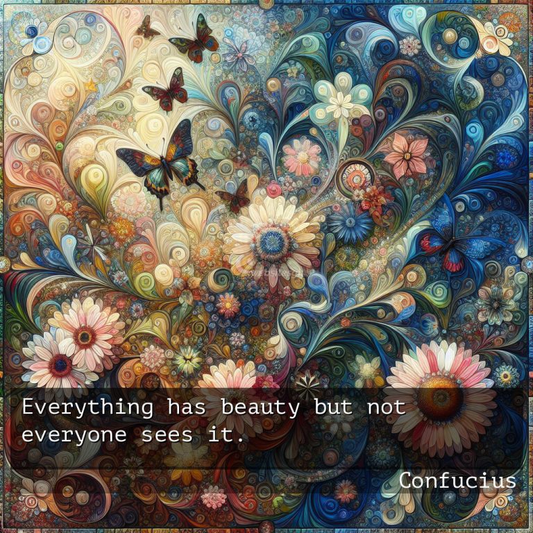 Confucius quotes on Beauty