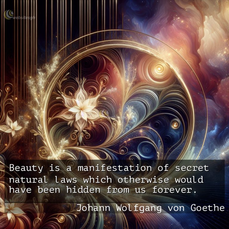 Johann Wolfgang von Goethe Quotes on Beauty oJ8g