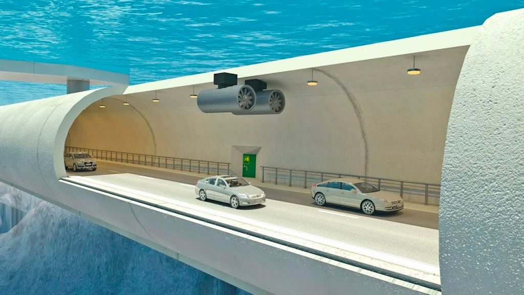 china undersea road