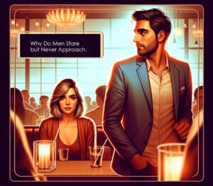 who do men stare never approah