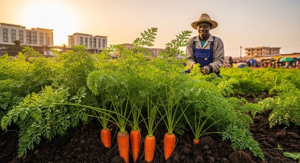 Your Guide to Profitable Carrot Farming in Ghana: Growing for Urban Markets & Hotels